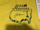 Jack Nicklaus Signed - Masters Flag - Jsa Loa -full Letter - Augusta National