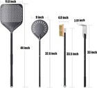 4 Piece Pizza Oven Kit Pizza Turning Peel 9 Inch  Perforated Pizza Peel  Pizza