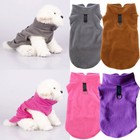 Pet Dog Cat Warm Sweater Vest Fleece Coat Jacket Puppy T-shirt Clothes Costum L