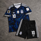 Lionel Messi  10 Argentina 2026 World Cup Kids Soccer Jersey Kit Set