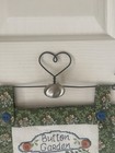 Finished Cross Stitch Piece With Heart Hanger