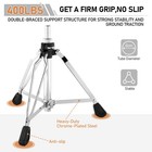 Drum Throne With Backrest  Height Adjustable Padded Seat Drum Stool