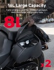 16l Universal Saddlebags Motorcycle Leather W buckle For Sportster Softail Dyna