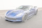 For 14-19 Corvette C7 Add-on Bottom Line Carbon Flash Front Bumper Lip Splitter