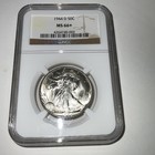 Ngc  1944-d  50c Walking Liberty Half Dollar Ms  66   plus  High Grade
