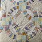 Vintage Handmade Patchwork Quilt Queen 100x94  Multicolor Cottagecore Granny