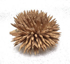 Handmade Wood Hedgehog From Germany W Pfennic Coin Base 2 3 4 X 2 1 4 X 1 7 8 