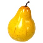 6-pack Artificial Pear Large Bright Yellow Green Decorative Fruit Pears Fake Lot