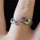 Pewter Greyhound Ring - Whippet Jewelry 