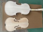 Unfinished Violin White Embryo 4 4size Flame Maple Back Spruce Top Pure Handmade