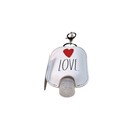 Rae Dunn Love Heart Hand Sanitizer Holder Refillable Travel Bottle White Red 1oz