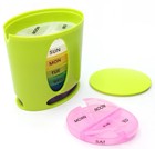 7 Day Weekly Pill Organizer Case Portable Color Coded Container Medicine Holder 