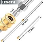 2pk Pressure Washer Wand Extension 17  Stainless 1 4  Quick Connect Power Lance