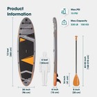 12ft Inflatable Stand Up Paddle Board  isup  - Portable Sup orange
