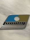 Ludwig Blue And Olive Drum Badge Pointy- Repro With 6ply Grommet
