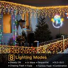 Led Hanging Icicle Curtain Fairy String Light Outdoor Christmas Xmas Party Decor