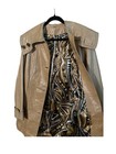 Vintage Tan Leather Jacket Womens Fits Medium 70 80s  Boho Retro