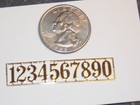 Dollhouse Miniature Brass House Numbers 1 12 One Inch Scale D90 Dollys Gallery