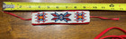 2 Piece Native American Beaded Lot   Ceremonial Regalia Wristband hair Piece