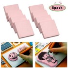 8 Pcs 2 x2  Pink Rubber Carving Blocks For Stamp Soft Rubber Crafts  Soft And   