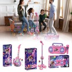 Cosplay Kpop Demon Hunters Music Microphone     Kids Toy Light-up Singing Gift Sp