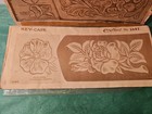 Vtg Craftaid Leather Template No  2683   2643  Billfold Pattern Floral Key-case