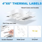 4 x6  Direct Thermal Shipping Labels 250 roll 450 roll 500 roll For Zebra Rollo