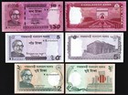 Bangladesh  5  X 3 Pcs Set  2 5 10 Taka  2016 2017 2021  Unc  P-new