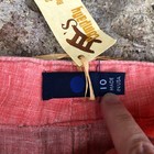 Nwt Blue Dot Coral Pencil Skirt 100  Cotton Pockets Cargo Utility Usa Women s 10