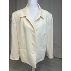 Talbots Cream Blazer Sz 16w Classic Tailored Quiet Luxury Workwear Coastal