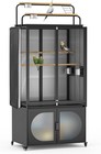 72-inch Bird Cage With Play Top  Parakeet Cage With Rolling Storage Cabinet