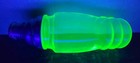 Vintage Uranium Glass Cocktail Shaker 11  Rare