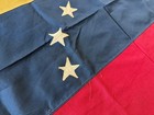 Vintage Venezuela Embroidered Flag - 60  X 36 