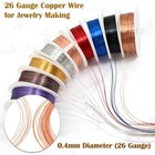 26 Gauge Copper Wire For Jewelry Making - 9 Colors Dead Soft Bendable Craft W   