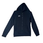 Under Armour Boys Ua Rival Fleece Full Zip Hoodie Youth Large Black New