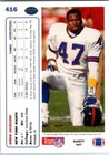 1991 -greg Jackson- Upper Deck Autograph signed auto Football Card  416 Giants