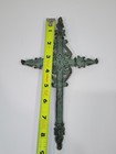 Cast Iron Wall Cross Plaque Brown Distressed Rustic Primitive Christian Decor