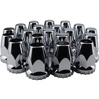 33mm Thread On Lug Nut Covers abs Chrome Plastic Screw On Standard Flanged Lug 