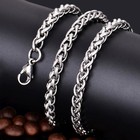 Stainless Steel Women Men Rope Chains  Necklaces Keel Link Chain 2 2 5 3 4 5 6mm
