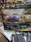 Victory Racer Road Racing Slot Car Set Battery Operated Track 2 Nissan Race Cars
