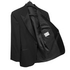 Nwt Black Tuxedo Jacket One Button With Satin Peak Lapels Big   Tall 68r