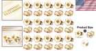 30pcs 14k Gold Earring Backs - Secure Locking Replacement For All Earrings