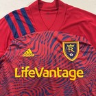 Adidas Real Salt Lake Rsl 2019 Home Authentic Soccer Jersey Men   s Size L