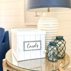 White Rustic Wood Gift wedding Card Box  Money Box  Farmhouse Decorations For   