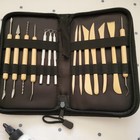Polymer Clay Starter Kit  With Tools And Sculpey Gloss  Used One Time