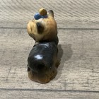 Vtg Goebel Yorkshire Terrier Figure W blue Bow 515 W Germany Yorkie
