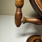 Antique Primitive Wooden Tabletop Vanity Mirror Or Candle Reflector 12   