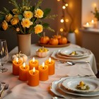 Simplelight Flameless Votive Candles With Timer Realistic Black Wick Votive C   