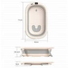 Medgears Foldable Baby Bath Tub With Digital Temperature Display Newborn Infant