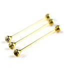 2 Packs Men Collar Pin Necktie Tie Clip Brooch Bar Gold Color Business Jewelry 